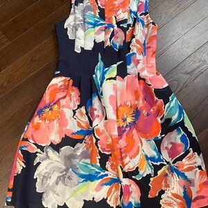 Vince Camuto Navy Floral Mini Dress